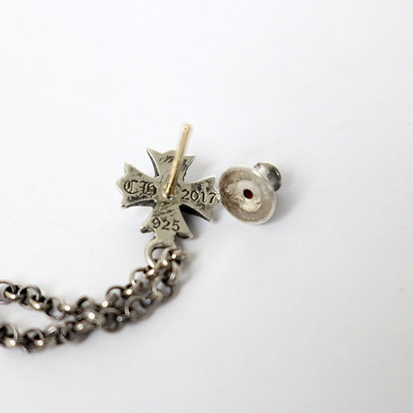 CHROME HEARTS CH Plus Chain Earring Silver Size ONE SIZE
