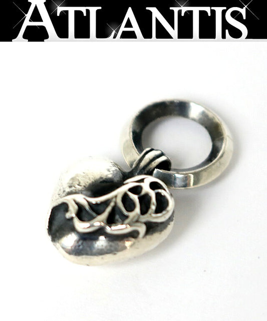 CHROME HEARTS Heart Pendant Silver Charm Size ONE SIZE