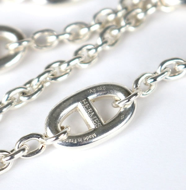 HERMES Farandole Silver Necklace Size ONE SIZE