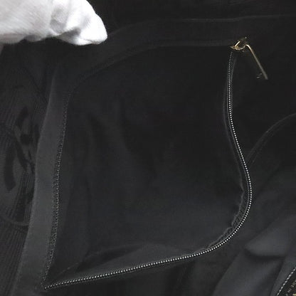 CHANEL New Travel Line PM Nylon Tote Bag Black Size ONE SIZE