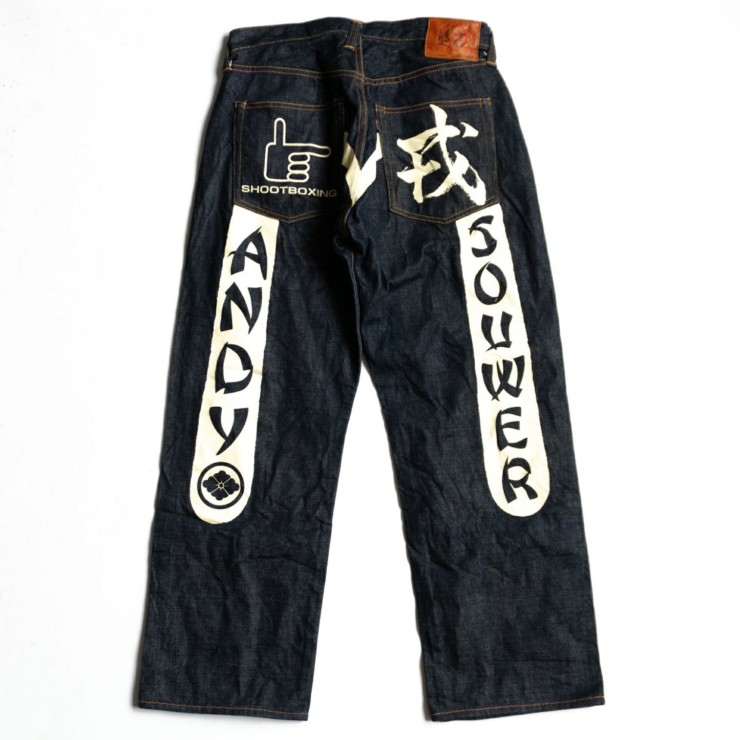 Evisu x ANDY SOUWER Andy Souwer Jeans Denim Pants Black Size 33×35