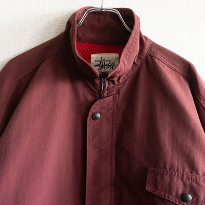 Stussy 90S Nylon Zip-Up Jacket Size XL