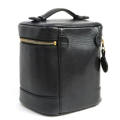 CHANEL Coco Mark Caviar Skin Vanity Bag Black Size ONE SIZE