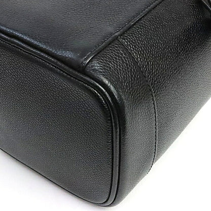 CHANEL Coco Mark Caviar Skin Vanity Bag Black Size ONE SIZE