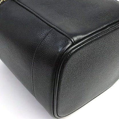 CHANEL Coco Mark Caviar Skin Vanity Bag Black Size ONE SIZE