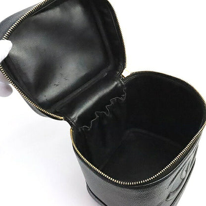 CHANEL Coco Mark Caviar Skin Vanity Bag Black Size ONE SIZE