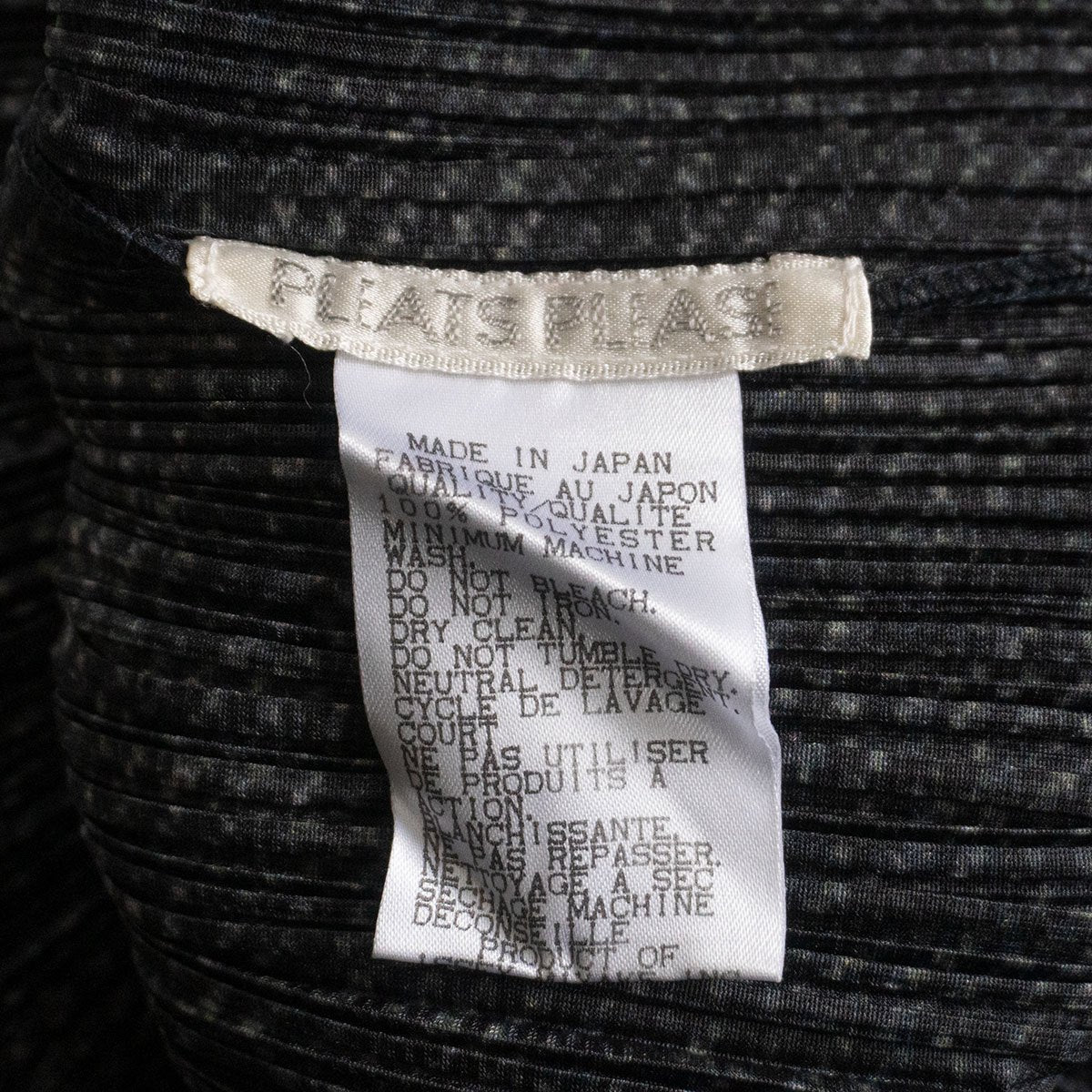 PLEATS PLEASE Denim print pleated top T-Shirt Size 3