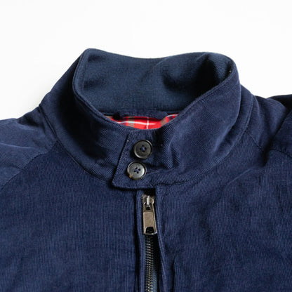 Baracuta G9 Padded Corduroy Harrington Jacket Blue Size 42