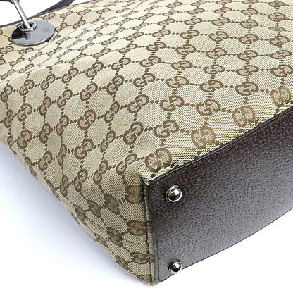 GUCCI GG Canvas Tote Bag Light Brown Size ONE SIZE