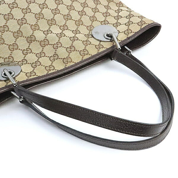GUCCI GG Canvas Tote Bag Light Brown Size ONE SIZE