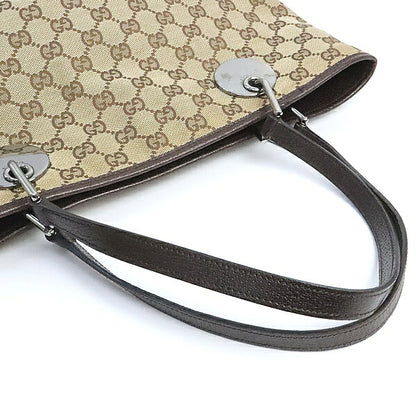 GUCCI GG Canvas Tote Bag Light Brown Size ONE SIZE