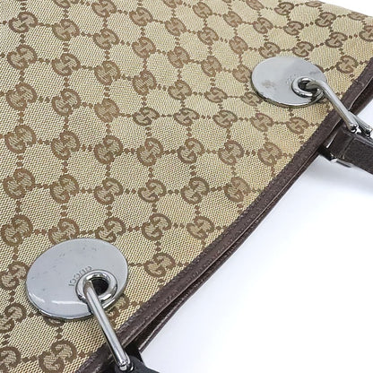 GUCCI GG Canvas Tote Bag Light Brown Size ONE SIZE