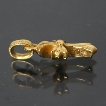 CHROME HEARTS 22K Babyfat Cross Gold Charm Size ONE SIZE