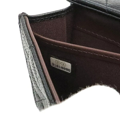 CHANEL Matelasse Caviar Skin Flap Wallet Black Size ONE SIZE