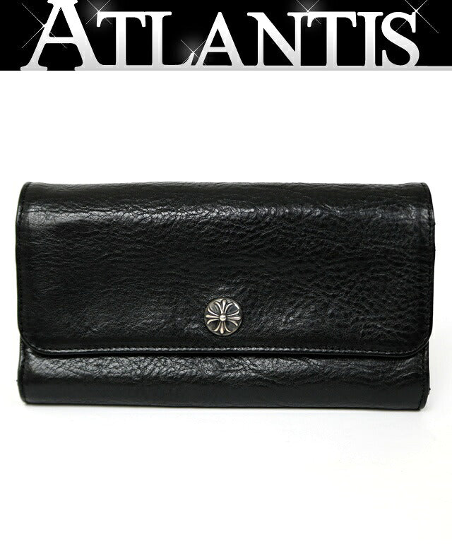 CHROME HEARTS Judy Leather Long Wallet Black Size ONE SIZE