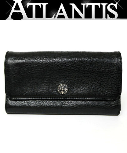 CHROME HEARTS Judy Leather Long Wallet Black Size ONE SIZE