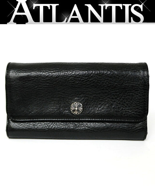 CHROME HEARTS Judy Leather Long Wallet Black