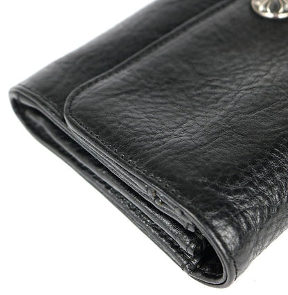 CHROME HEARTS Judy Leather Long Wallet Black Size ONE SIZE