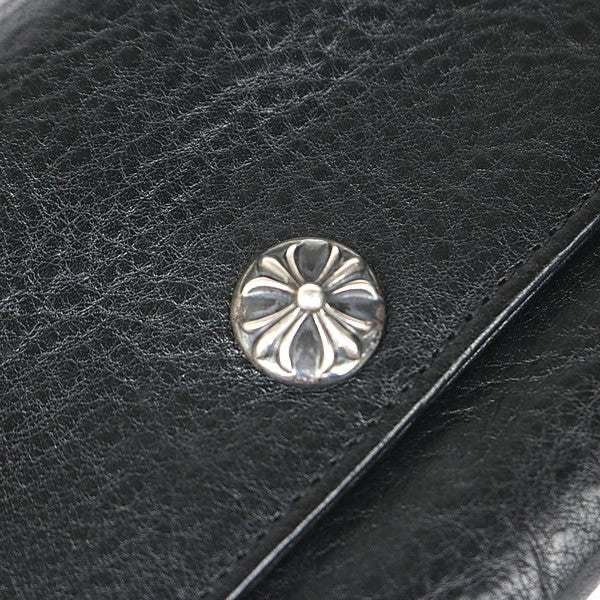 CHROME HEARTS Judy Leather Long Wallet Black Size ONE SIZE