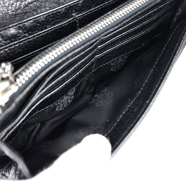 CHROME HEARTS Judy Leather Long Wallet Black Size ONE SIZE