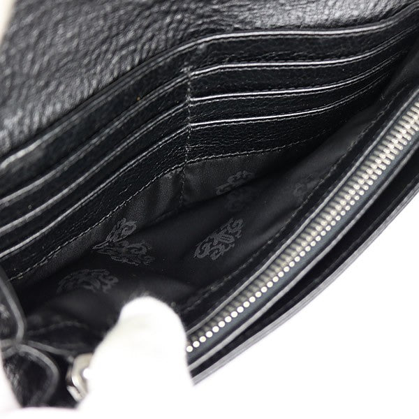 CHROME HEARTS Judy Leather Long Wallet Black Size ONE SIZE