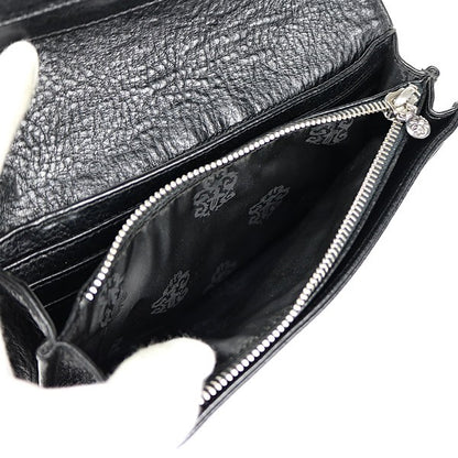 CHROME HEARTS Judy Leather Long Wallet Black Size ONE SIZE