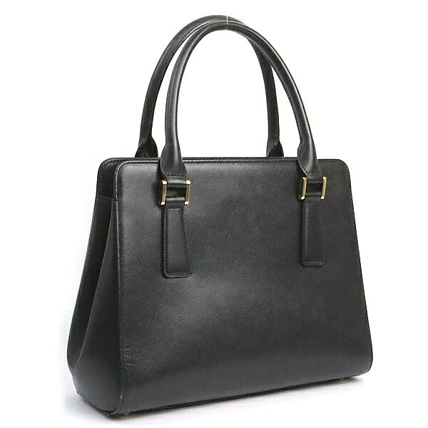 BURBERRY Nova Check Saffiano Handbag Black Size ONE SIZE