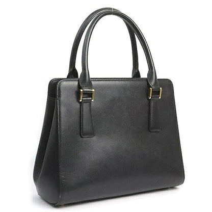 BURBERRY Nova Check Saffiano Handbag Black Size ONE SIZE