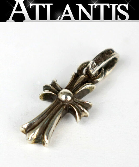 CHROME HEARTS New Baby Fat Cross Silver Charm Size ONE SIZE