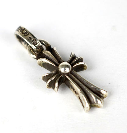 CHROME HEARTS New Baby Fat Cross Silver Charm Size ONE SIZE