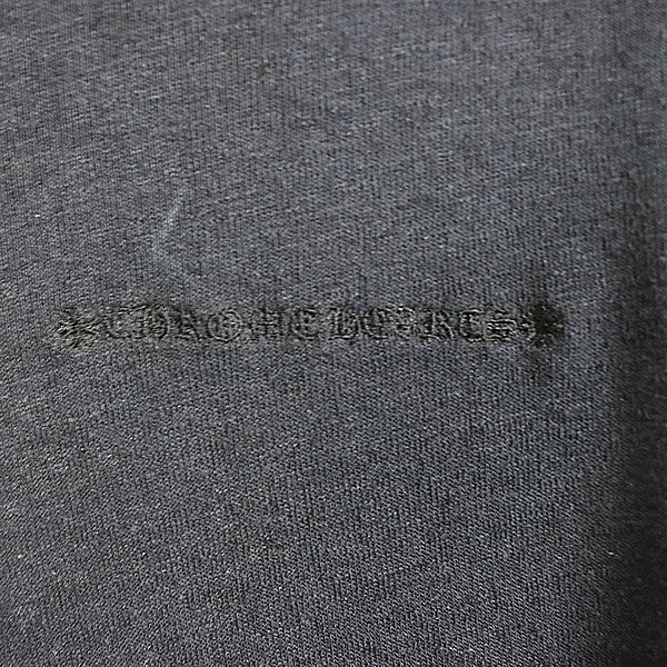 CHROME HEARTS Y NOT Cross Patch Hoodie Black Size XL