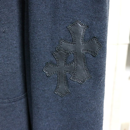 CHROME HEARTS Y NOT Cross Patch Hoodie Black Size XL