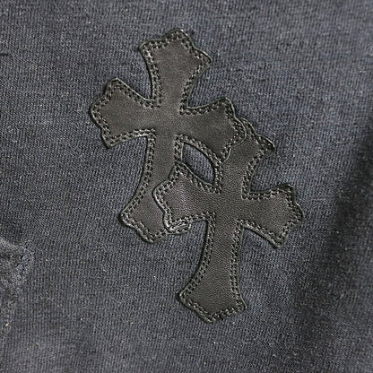 CHROME HEARTS Y NOT Cross Patch Hoodie Black Size XL