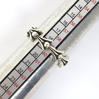 CHROME HEARTS Cross Tail Ring Silver Size ONE SIZE
