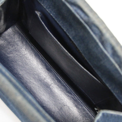 CHANEL Blue Plastic Handle Denim