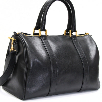 CHANEL Coco Mark Caviar Skin 2-Way Bag Black Size ONE SIZE