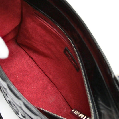 CHANEL Chocobar CC Mark Patent Leather Handbag Size ONE SIZE