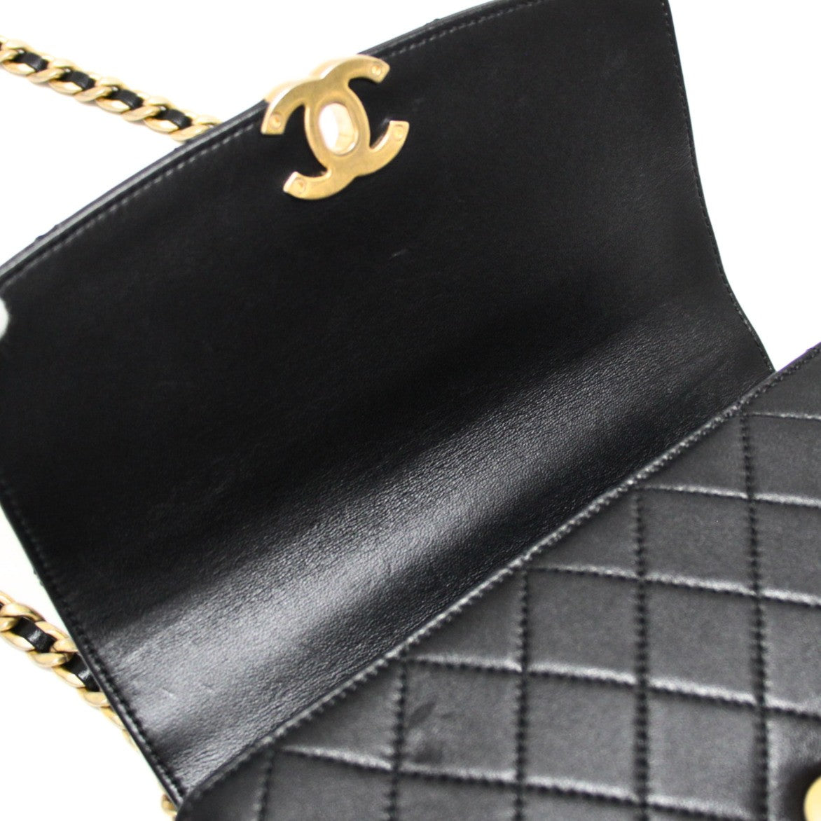 CHANEL Matelasse 20 Lambskin Top 2-Way Bag Size ONE SIZE