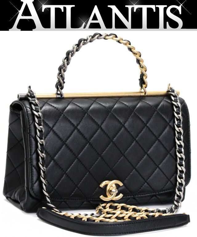 CHANEL Matelasse 23 Lambskin Top 2-Way Bag Size ONE SIZE