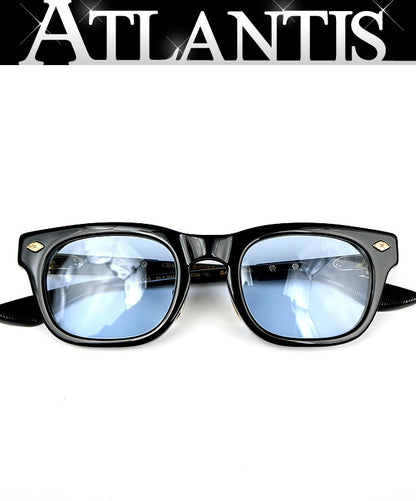 CHROME HEARTS BAGGINS-A Black Gold Glasses Size ONE SIZE