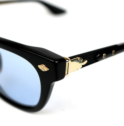 CHROME HEARTS BAGGINS-A Black Gold Glasses Size ONE SIZE