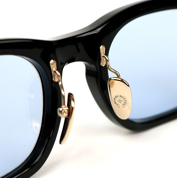 CHROME HEARTS BAGGINS-A Black Gold Glasses Size ONE SIZE