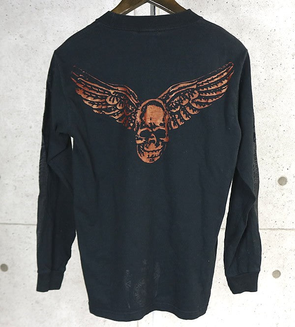 CHROME HEARTS Old FOTI MAHALIA Long Sleeve Tee Black Size S