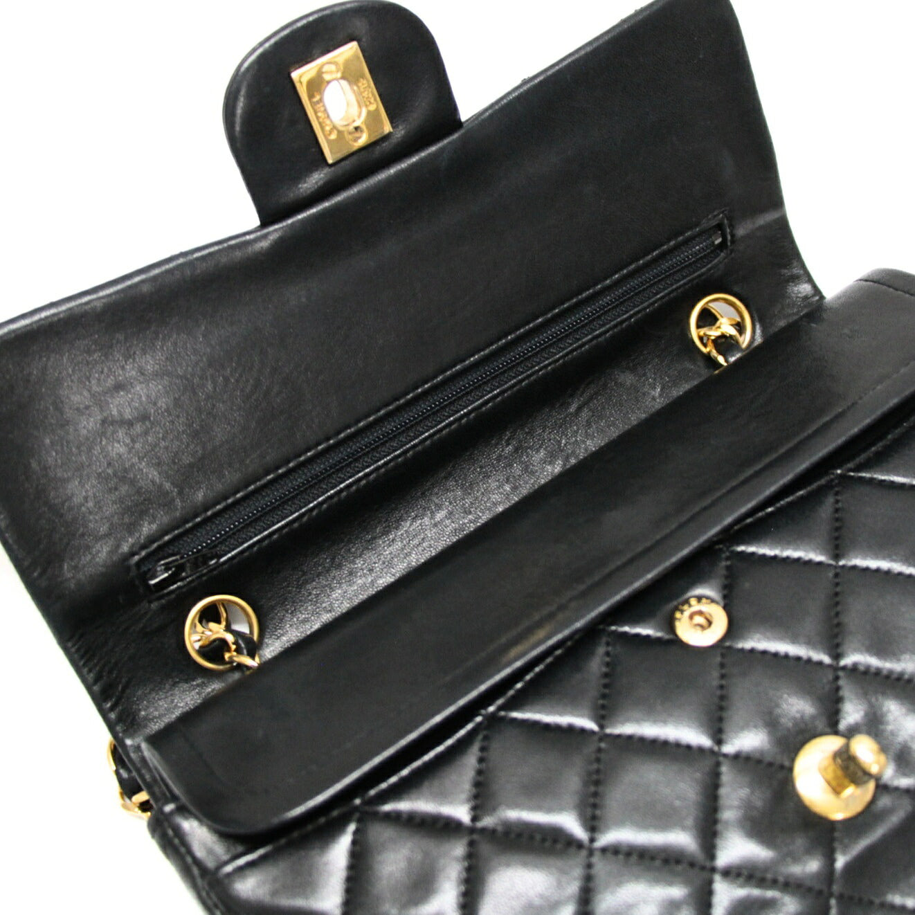CHANEL Matelasse 23 Double Flap Lambskin Bag Size ONE SIZE