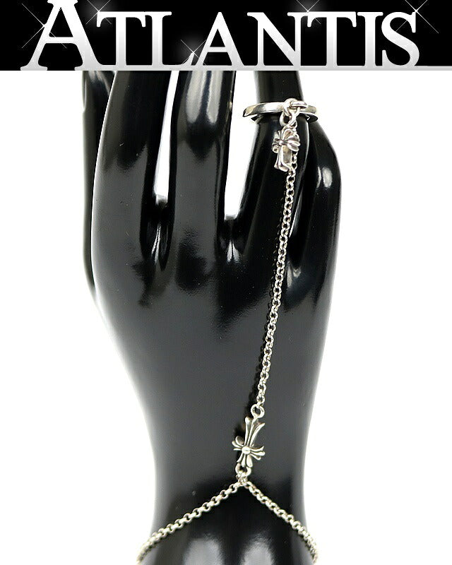 CHROME HEARTS Baby Fat Cross Silver Bracelet Size ONE SIZE