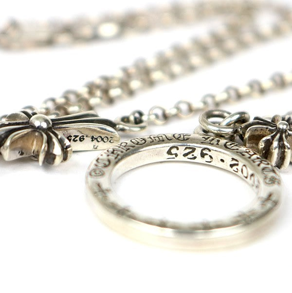 CHROME HEARTS Baby Fat Cross Silver Bracelet Size ONE SIZE