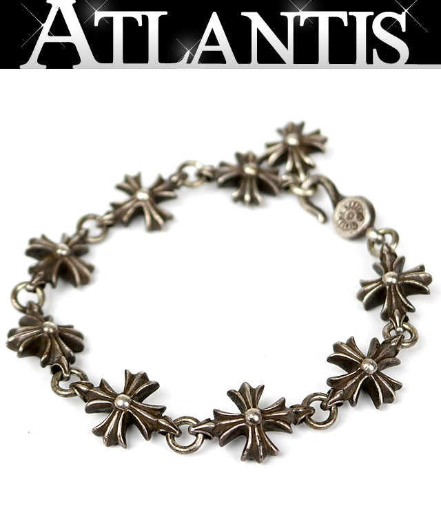 CHROME HEARTS Cutout CH Plus 925 Bracelet Size ONE SIZE