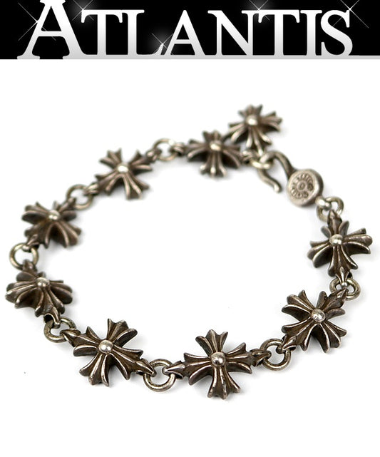 CHROME HEARTS Cutout CH Plus 925 Bracelet Size ONE SIZE