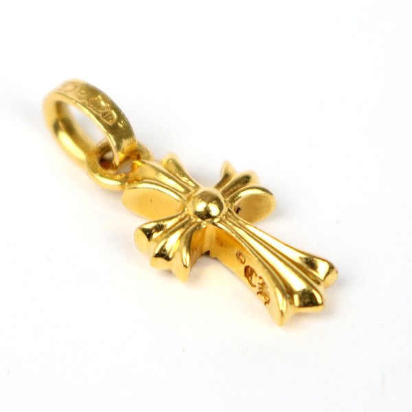 CHROME HEARTS 22K Babyfat Cross Diamond Charm Size ONE SIZE