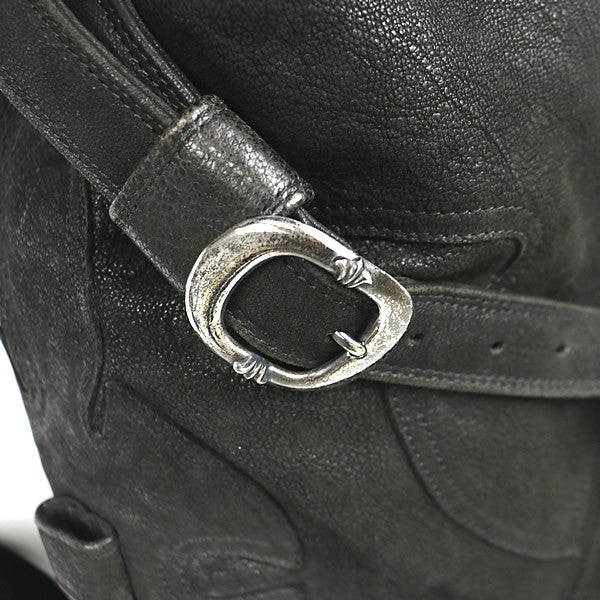 CHROME HEARTS Lelo Flare Knee Patch Bag Black Size ONE SIZE